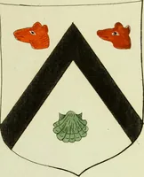 An illustration from Fac simile of an ancient heraldic manuscript (1822)
