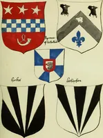 An illustration from Fac simile of an ancient heraldic manuscript (1822)
