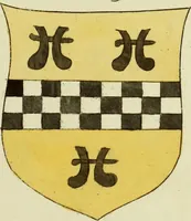 An illustration from Fac simile of an ancient heraldic manuscript (1822)