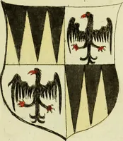An illustration from Fac simile of an ancient heraldic manuscript (1822)