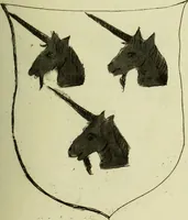 An illustration from Fac simile of an ancient heraldic manuscript (1822)