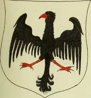 An illustration from Fac simile of an ancient heraldic manuscript (1822)
