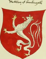 An illustration from Fac simile of an ancient heraldic manuscript (1822)