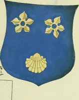 An illustration from Fac simile of an ancient heraldic manuscript (1822)