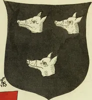 An illustration from Fac simile of an ancient heraldic manuscript (1822)