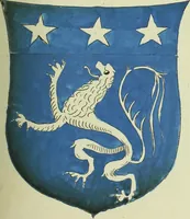 An illustration from Fac simile of an ancient heraldic manuscript (1822)