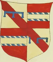An illustration from Fac simile of an ancient heraldic manuscript (1822)