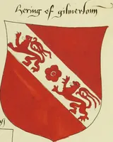 An illustration from Fac simile of an ancient heraldic manuscript (1822)