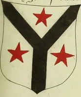 An illustration from Fac simile of an ancient heraldic manuscript (1822)
