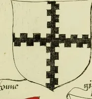 An illustration from Fac simile of an ancient heraldic manuscript (1822)