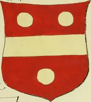 An illustration from Fac simile of an ancient heraldic manuscript (1822)