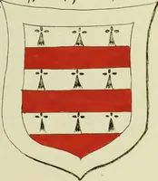 An illustration from Fac simile of an ancient heraldic manuscript (1822)