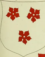 An illustration from Fac simile of an ancient heraldic manuscript (1822)