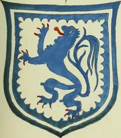An illustration from Fac simile of an ancient heraldic manuscript (1822)