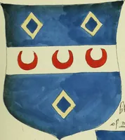 An illustration from Fac simile of an ancient heraldic manuscript (1822)