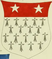 An illustration from Fac simile of an ancient heraldic manuscript (1822)