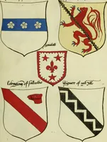 An illustration from Fac simile of an ancient heraldic manuscript (1822)