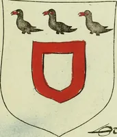 An illustration from Fac simile of an ancient heraldic manuscript (1822)