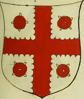 An illustration from Fac simile of an ancient heraldic manuscript (1822)
