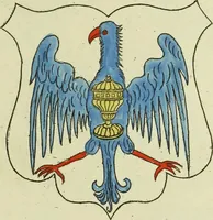 An illustration from Fac simile of an ancient heraldic manuscript (1822)