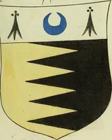 An illustration from Fac simile of an ancient heraldic manuscript (1822)