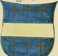 An illustration from Fac simile of an ancient heraldic manuscript (1822)