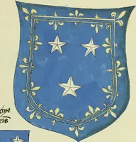 An illustration from Fac simile of an ancient heraldic manuscript (1822)
