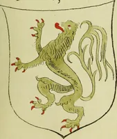 An illustration from Fac simile of an ancient heraldic manuscript (1822)