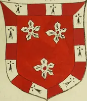 An illustration from Fac simile of an ancient heraldic manuscript (1822)