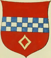 An illustration from Fac simile of an ancient heraldic manuscript (1822)