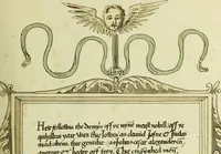 An illustration from Fac simile of an ancient heraldic manuscript (1822)
