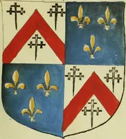 An illustration from Fac simile of an ancient heraldic manuscript (1822)