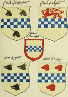 An illustration from Fac simile of an ancient heraldic manuscript (1822)