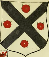 An illustration from Fac simile of an ancient heraldic manuscript (1822)