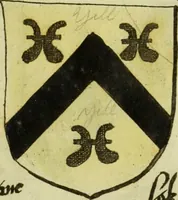 An illustration from Fac simile of an ancient heraldic manuscript (1822)
