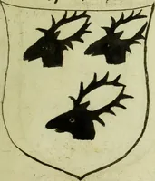 An illustration from Fac simile of an ancient heraldic manuscript (1822)