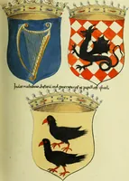 An illustration from Fac simile of an ancient heraldic manuscript (1822)