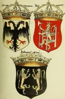An illustration from Fac simile of an ancient heraldic manuscript (1822)