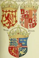 An illustration from Fac simile of an ancient heraldic manuscript (1822)