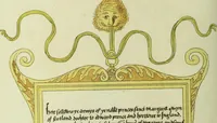 An illustration from Fac simile of an ancient heraldic manuscript (1822)