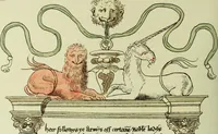 An illustration from Fac simile of an ancient heraldic manuscript (1822)