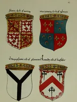 An illustration from Fac simile of an ancient heraldic manuscipt : emblazoned by Sir David Lyndsay of the Mount. Lyon king of armes 1542 (1878)