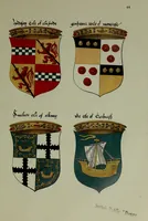 An illustration from Fac simile of an ancient heraldic manuscipt : emblazoned by Sir David Lyndsay of the Mount. Lyon king of armes 1542 (1878)