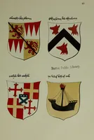 An illustration from Fac simile of an ancient heraldic manuscipt : emblazoned by Sir David Lyndsay of the Mount. Lyon king of armes 1542 (1878)
