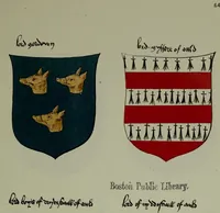 An illustration from Fac simile of an ancient heraldic manuscipt : emblazoned by Sir David Lyndsay of the Mount. Lyon king of armes 1542 (1878)