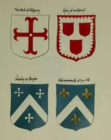 An illustration from Fac simile of an ancient heraldic manuscipt : emblazoned by Sir David Lyndsay of the Mount. Lyon king of armes 1542 (1878)