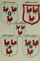 An illustration from Fac simile of an ancient heraldic manuscipt : emblazoned by Sir David Lyndsay of the Mount. Lyon king of armes 1542 (1878)