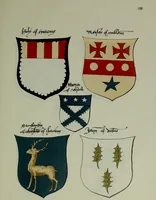 An illustration from Fac simile of an ancient heraldic manuscipt : emblazoned by Sir David Lyndsay of the Mount. Lyon king of armes 1542 (1878)