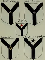 An illustration from Fac simile of an ancient heraldic manuscipt : emblazoned by Sir David Lyndsay of the Mount. Lyon king of armes 1542 (1878)