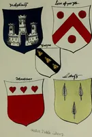 Picture 157 of 165 from Fac simile of an ancient heraldic manuscipt : emblazoned by Sir David Lyndsay of the Mount. Lyon king of armes 1542 (1878), leaf 299